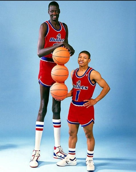 Bol was one of the tallest guys in NBA